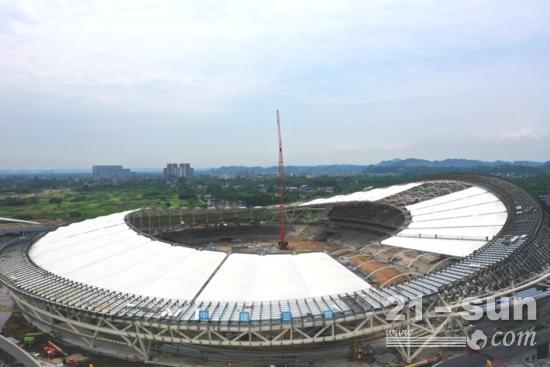 建成后的乐山市奥林匹克中心毗邻苏稽大学城,属于苏稽新区规划中的