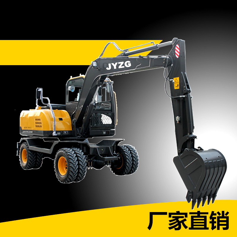 聚友85轮式挖掘机破碎锤精品轮式挖掘机