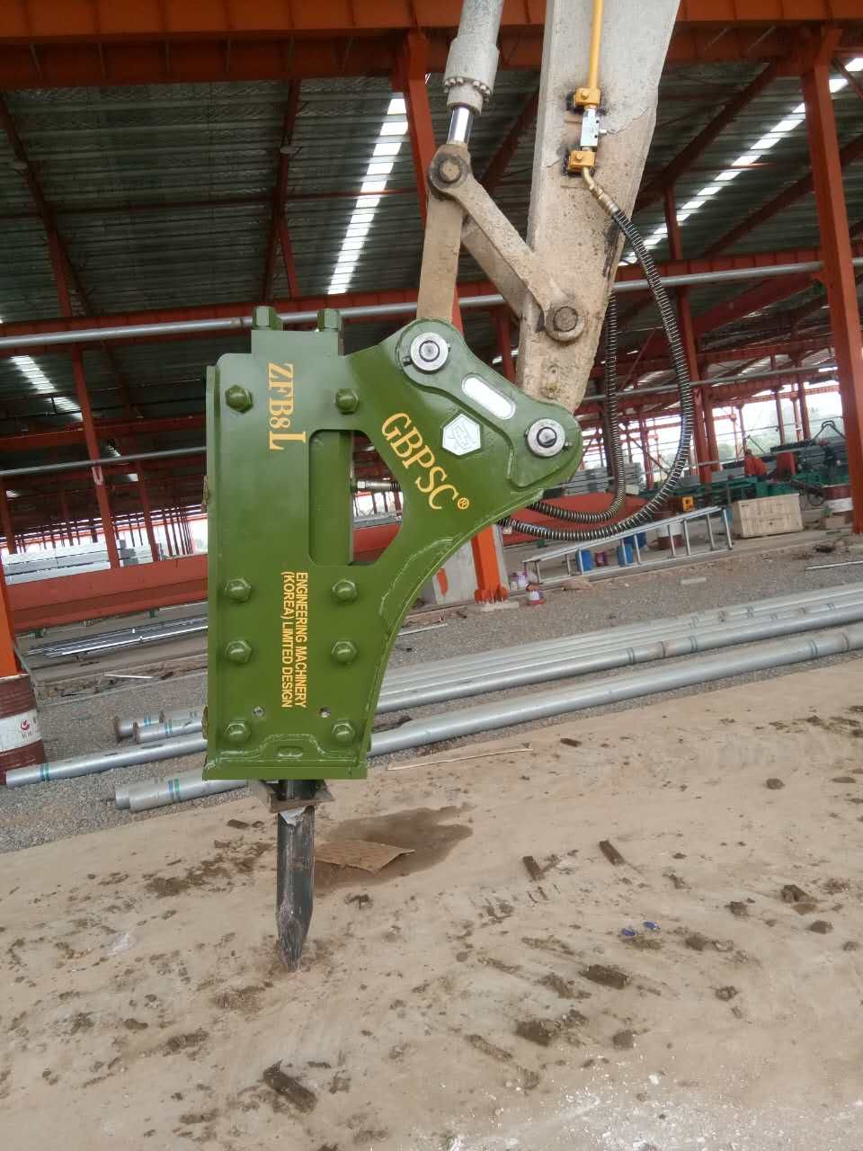 连港工兵破碎锤140毫米型号ZFB8L适配挖机19-26吨港城厂家 国际出口