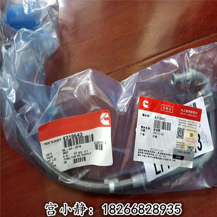 增压器供油管4318643（康明斯3100611）QSX15