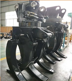 机械抓 挖掘机属具 液压夹木器 旋转式