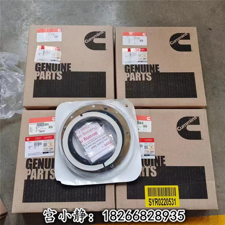特雷克斯TR50铲车大修密封件4955383曲轴前油封