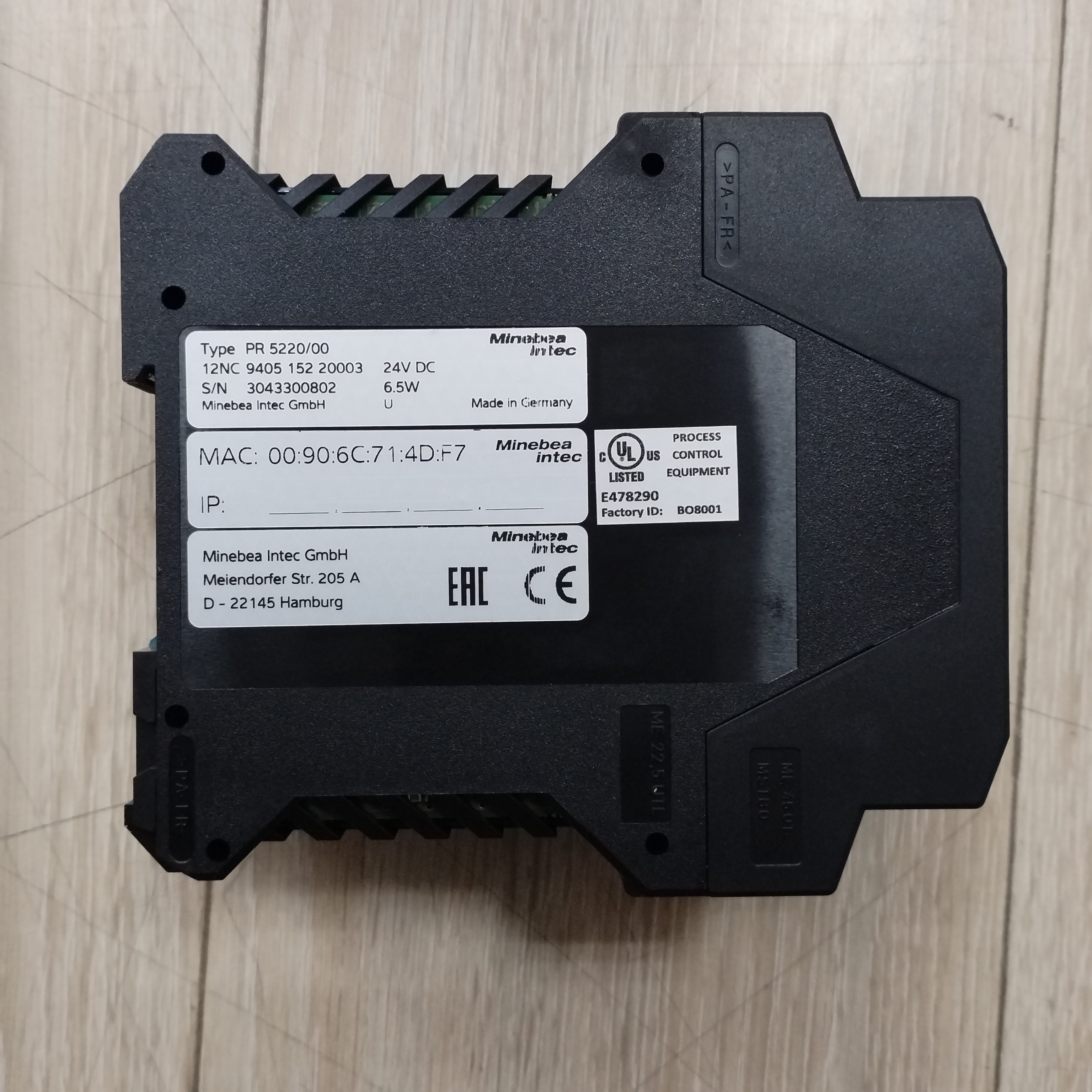 MINEBEA，MINEBEA称重变送器PR5220/00