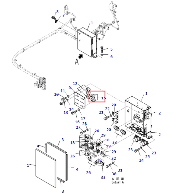 小松PC2000-8挖掘机198-06-62840 断路器CIRCUIT BREAKER 小松挖掘机配件