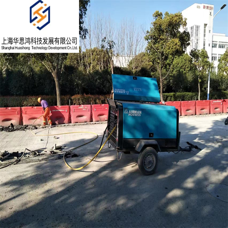 出租移动式7公斤5立方空压机用于市政建设 路面修整加固