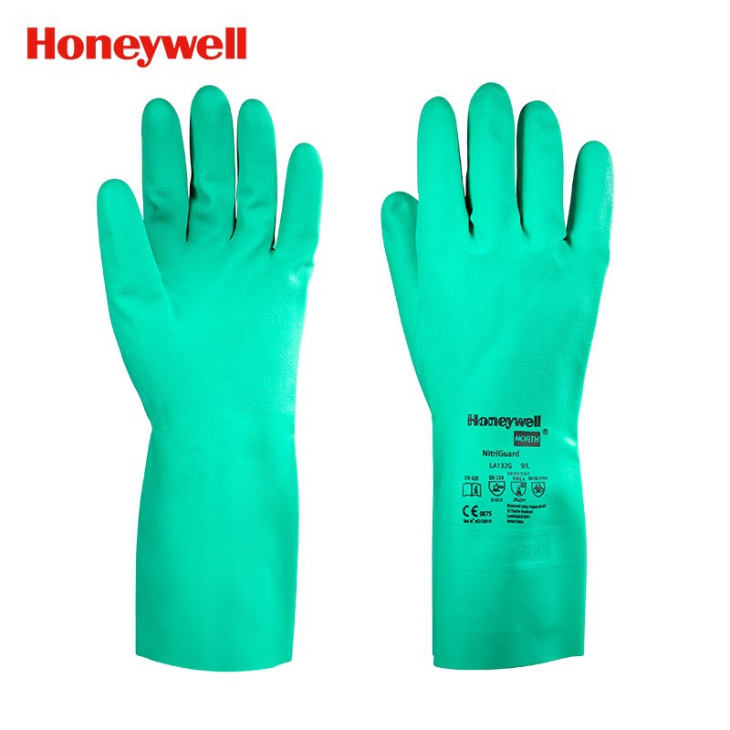 Honeywell//霍尼韦尔 LA102G 防酸碱 舒适 耐用 丁腈防化手套