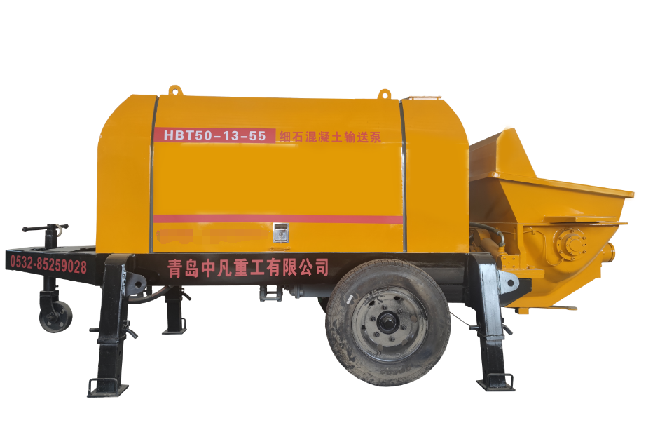 电机混凝土输送泵/HBT50-13-55混凝土拖泵