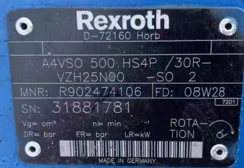 Rexroth柱塞泵AA4VSO500HS4P30R-VZH...