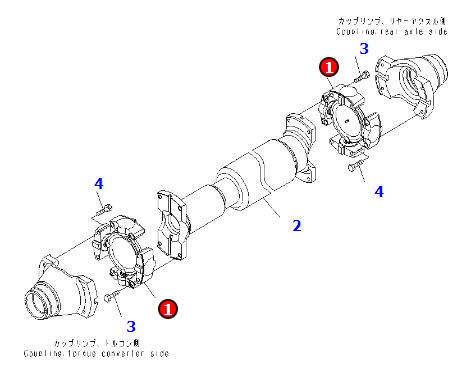 十字轴42C-20-12621适用于矿用车HD785-7