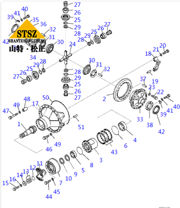 小松矿用车HD785-7 差速器总成561-22-78105