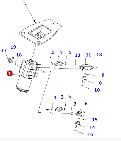 阀门总成416-64-35101 适用小松WA150-5