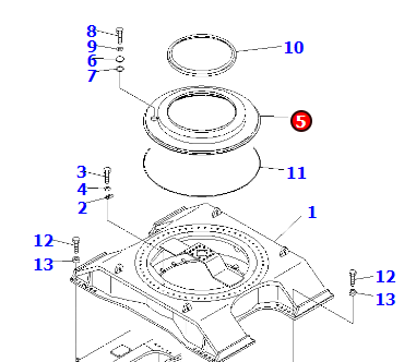 小松挖机PC1250-8 油箱盖总成21N-30-31212