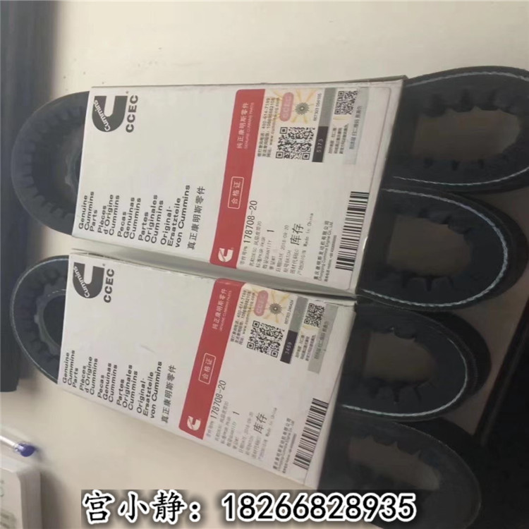 重庆康明斯178708风扇皮带 柳工NTA855柴油机皮带