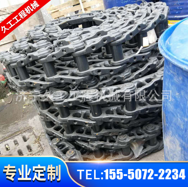 山推链条 PC300 挖掘机链条链轨支重轮引导轮拖轮履带板总成