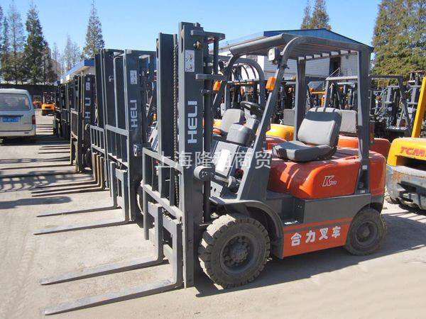 上海合力二手内燃平衡重叉车