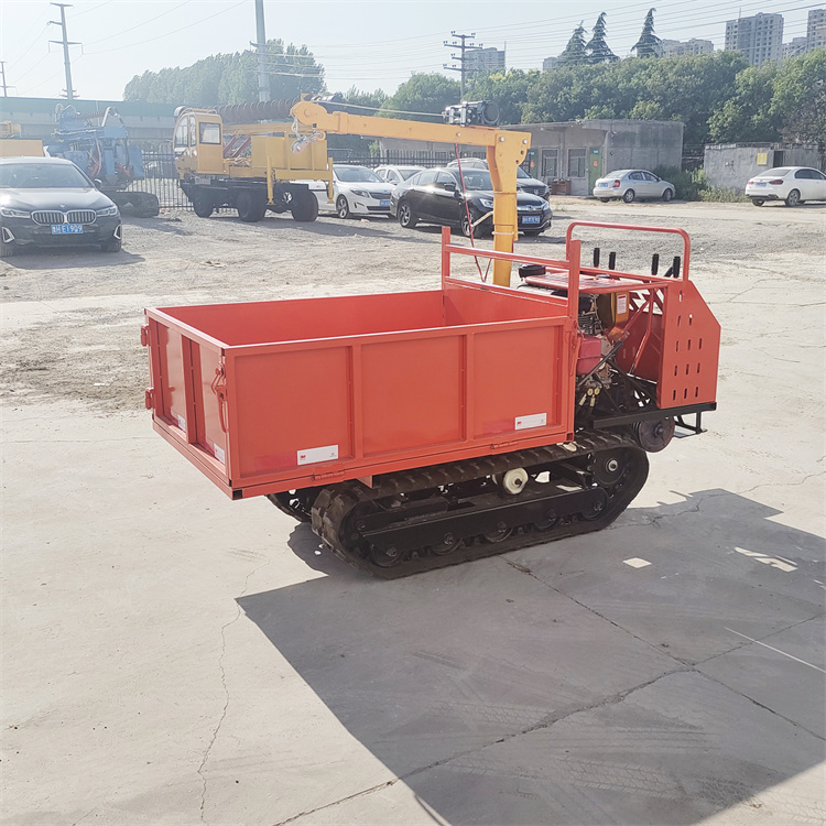 1.5吨履带运输车 带小吊手扶式履带车 履带拖拉机厂家