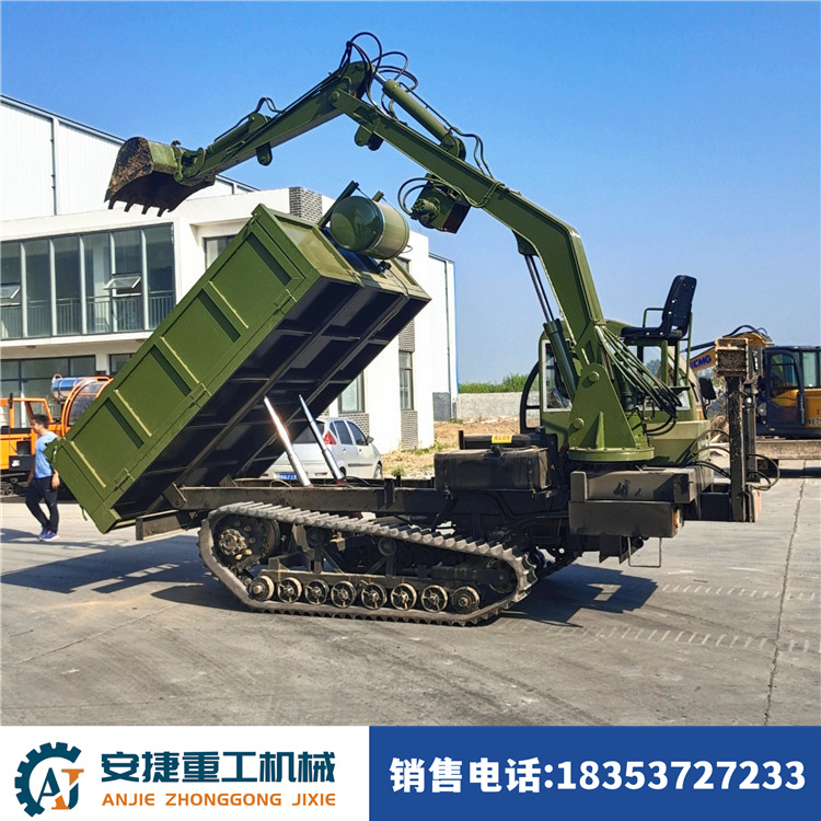 现货销售履带随车挖 坦克链轨履带随车挖 翻斗自卸履带随车挖掘机
