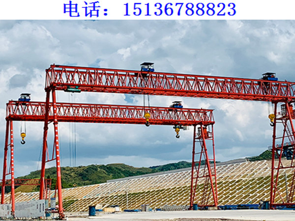 浙江台州龙门吊租赁MG型90t双钩提梁机​