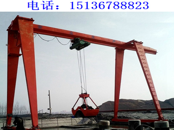 32t龙门吊租赁广东深圳抓斗门式起重机价格