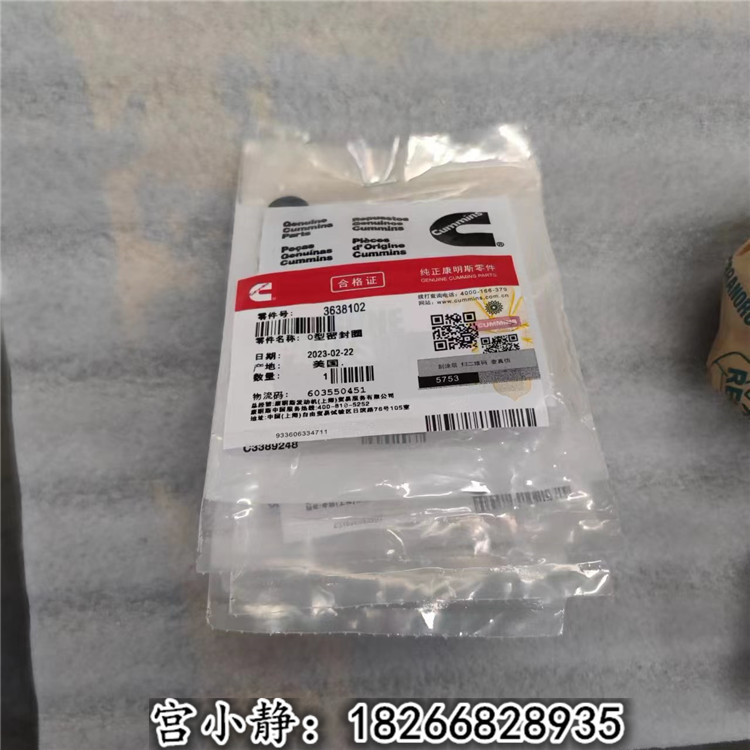 NTA855原车密封件CCEC重康矩型密封圈3024709