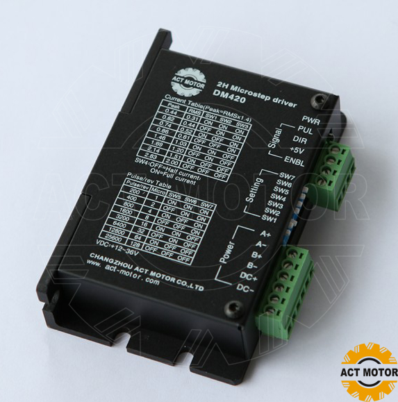安科特小电流 经济型 步进电机驱动器 DM420 0.4A-1.7A,12-36VDC