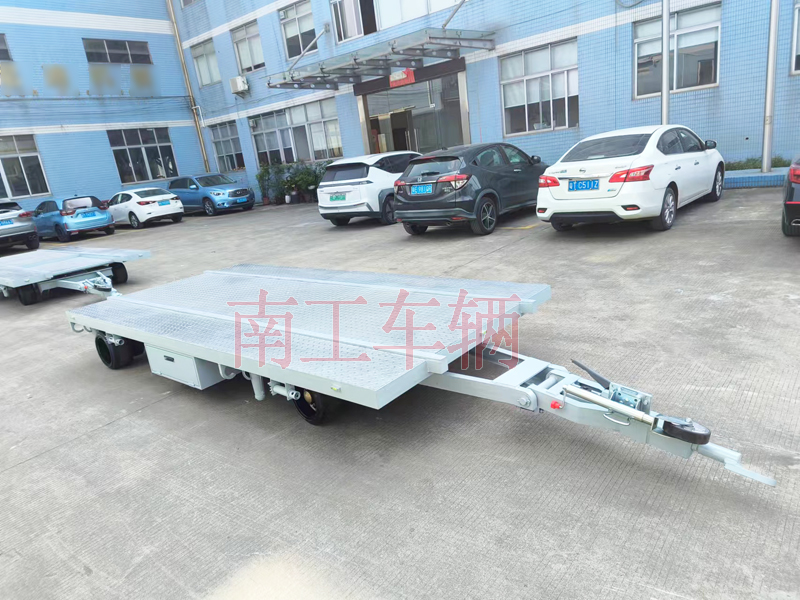 6吨牵引式船舶艉段转运工具平板拖车