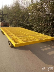 厂区平板车  牵引平板车  厂内平板车 10吨围栏平板拖车