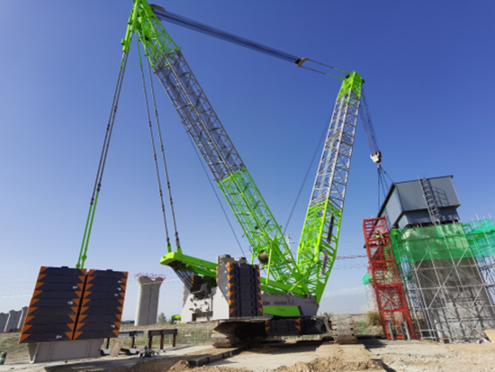 中联设备助力新建兰张三四线铁路建设——全线首个钢盖梁吊装架设完成