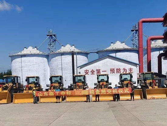 【火热交机】临工10台装载机一次性批量交付大客户