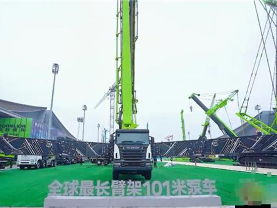 大國重器！中國制造世界上最長的泵車，臂長101米能送達30層高樓