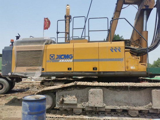 徐工XR400E旋挖钻机助力南京地铁6号线咬合桩施工