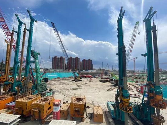 大国重器！山河智能超级装备助力北京城市副中心综合交通枢纽站建设