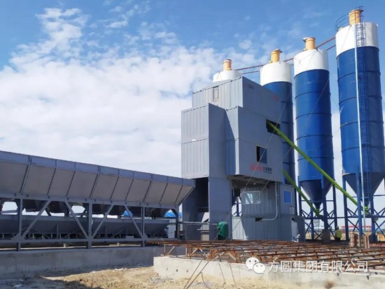 【产品风采】方圆集团多型号搅拌站助力边疆建设