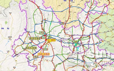 与规划的弥昌高速设置五印北枢纽相交,路线终点位于临沧市凤庆县西北