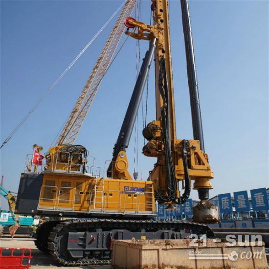158mpa硬岩旋挖机施工,徐工xr400d