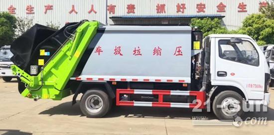 国六东风D6多利卡6立方压缩式垃圾车