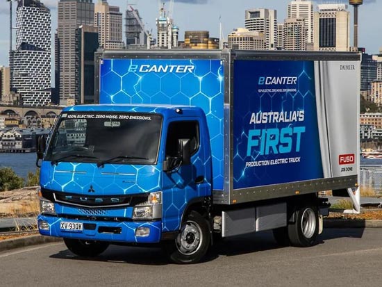在澳洲已完成测试，即将被戴姆勒推向全球市场，三菱扶桑eCanter电动卡车实拍