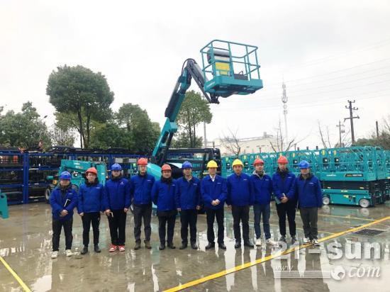 勇闖藍(lán)海！山河智能兩款臂式高空作業(yè)平臺(tái)正式“出道”(圖4)