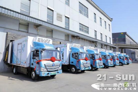 全国首个最大批量100辆氢燃料冷藏车投运！谁家车？(图7)
