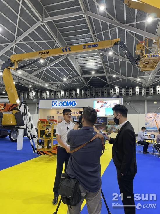 国潮大秀！徐工灵云K系列高空作业平台闪耀BULDTECH AISA 2022(图9)
