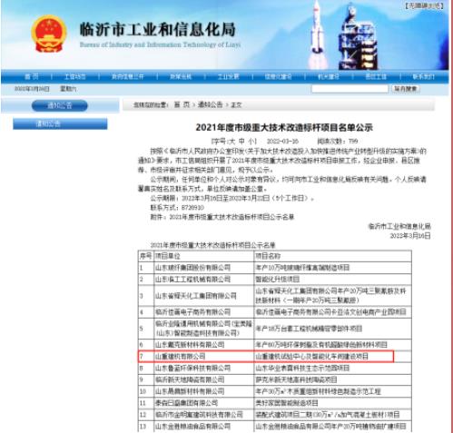 山重建机两项目荣获临沂市“工业互联网标杆”“重大技术改造标杆”奖项