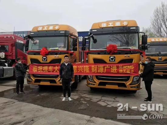 喜报！漢風P5牵引车批量交付河北市场！(图2)