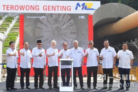 馬來西亞總理按下中交天和研制的硬巖掘進機啟動鍵