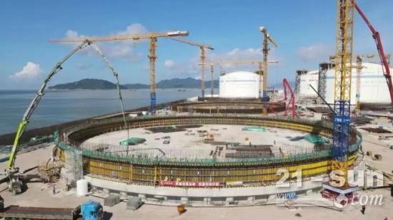 中联重科产品助力华南地区最大LNG储运基地建设