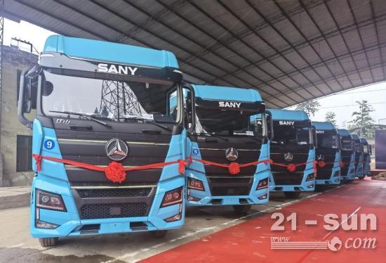 交车20台 | 三一电动重卡四川雅安首个批量订单圆满交付