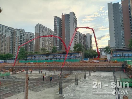 广东首批三一71米泵车交付！助力惠州城市建设！