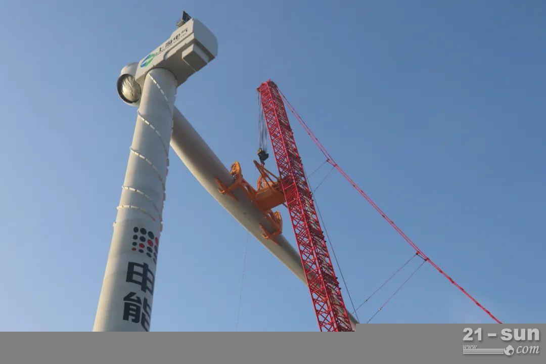 230米！三一SCC19800TM助力全球最大风轮直径机组完成吊装