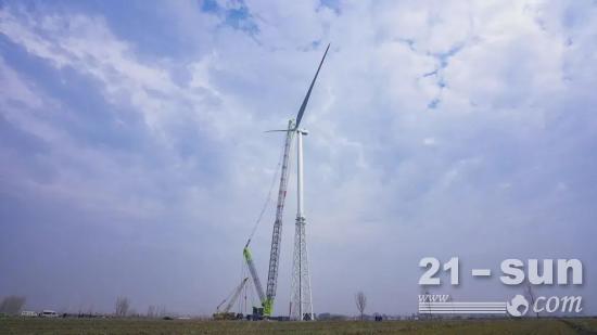 ZCC9800W助力国内首台165米级格构式塔架顺利吊装