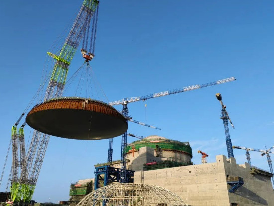 中联重科ZCC3200NP助力漳州核电华龙一号批量化建设首台机组成功“加冕”