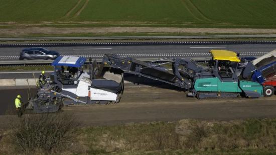 海外风采 | 维特根厂拌冷再生设备助力丹麦公路快速修复